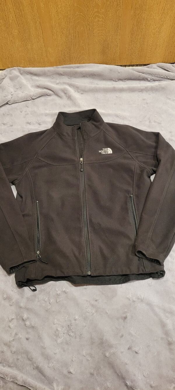 The North Face WindWall Fleece Jacket Women XL Black Full Zip Windproof Gorpcore
